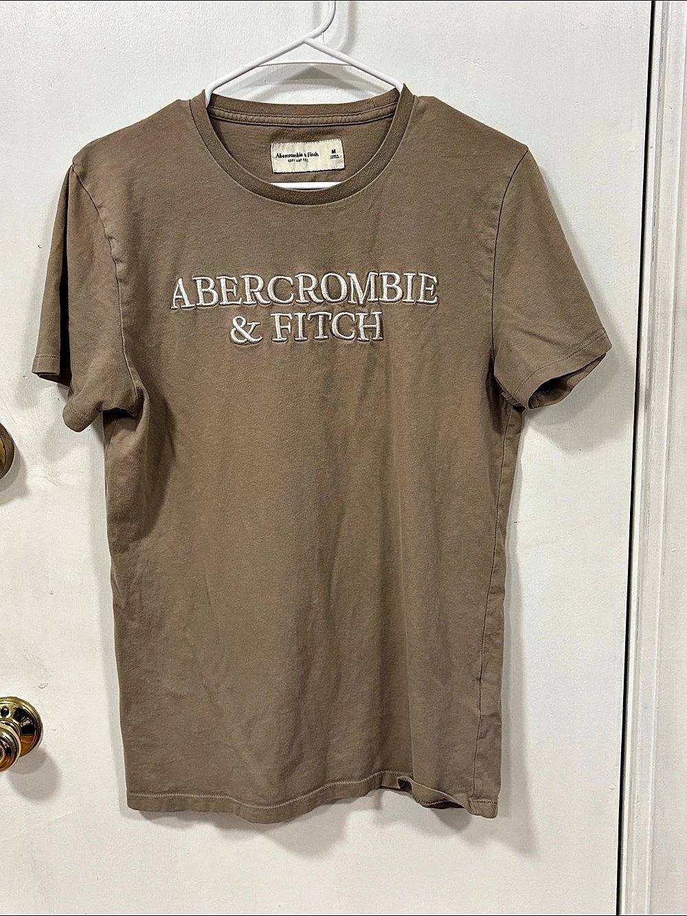 Abercrombie & Fitch Soft A&F Tee Short Sleeve Tee in Brown Size Medium